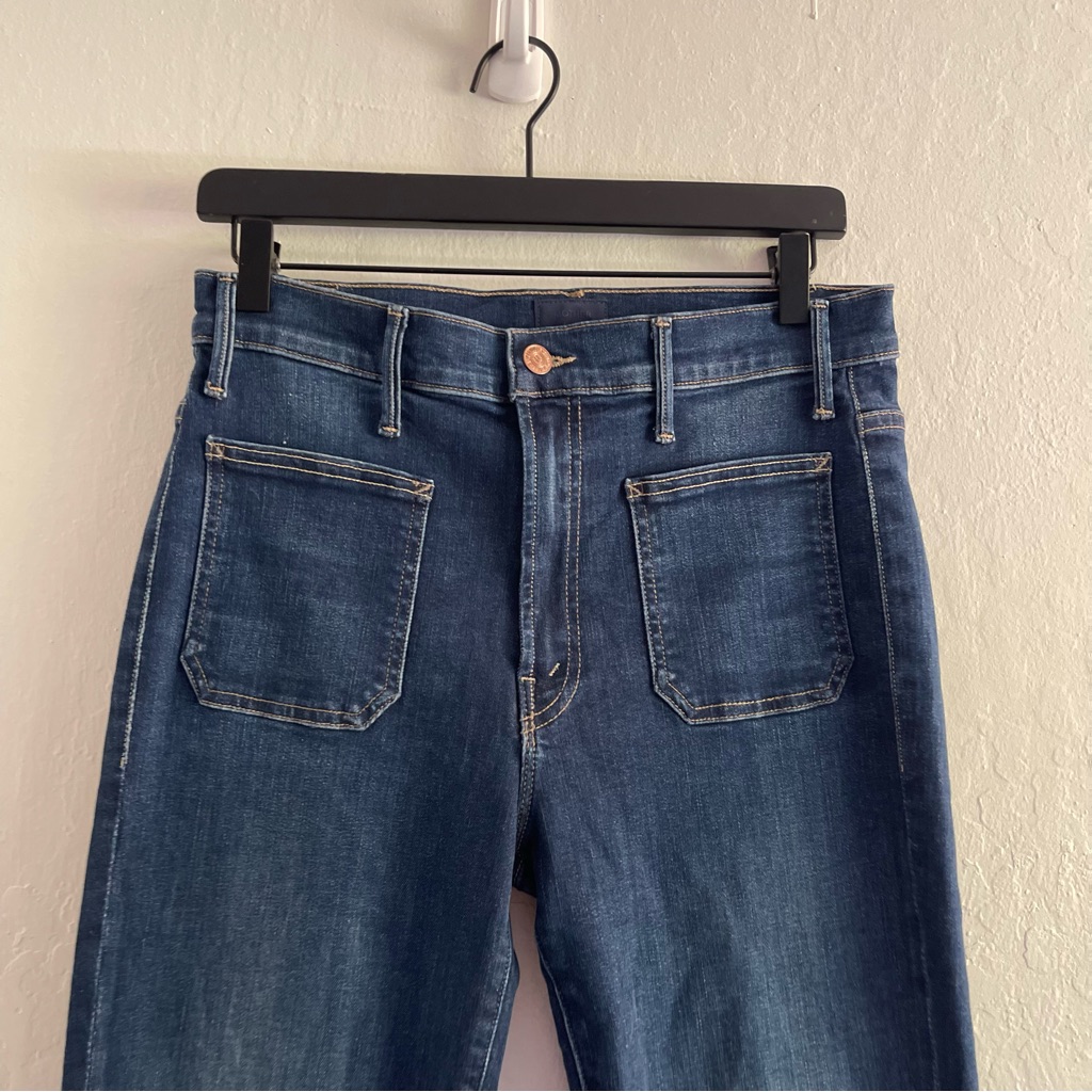 Mother Women's Boot Cut Jeans In Blue